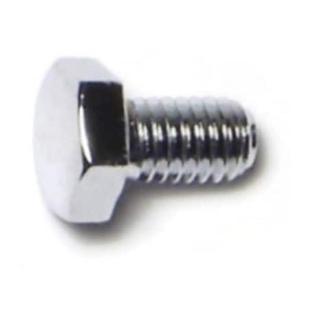 Midwest Fastener Class 8.8, M6-1.00 Hex Head Cap Screw, Chrome Plated Steel, 10 mm L, 10 PK 74465